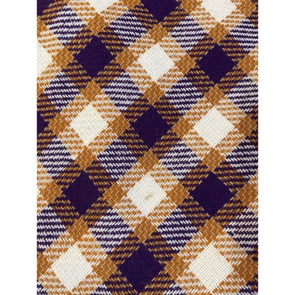 VTG. Scottish Plaid Poncho Cape Wool Tweed Preppy‎ Academia Heritage Minimalist - Picture 4 of 8